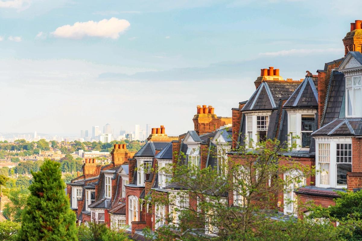 A residential street in London