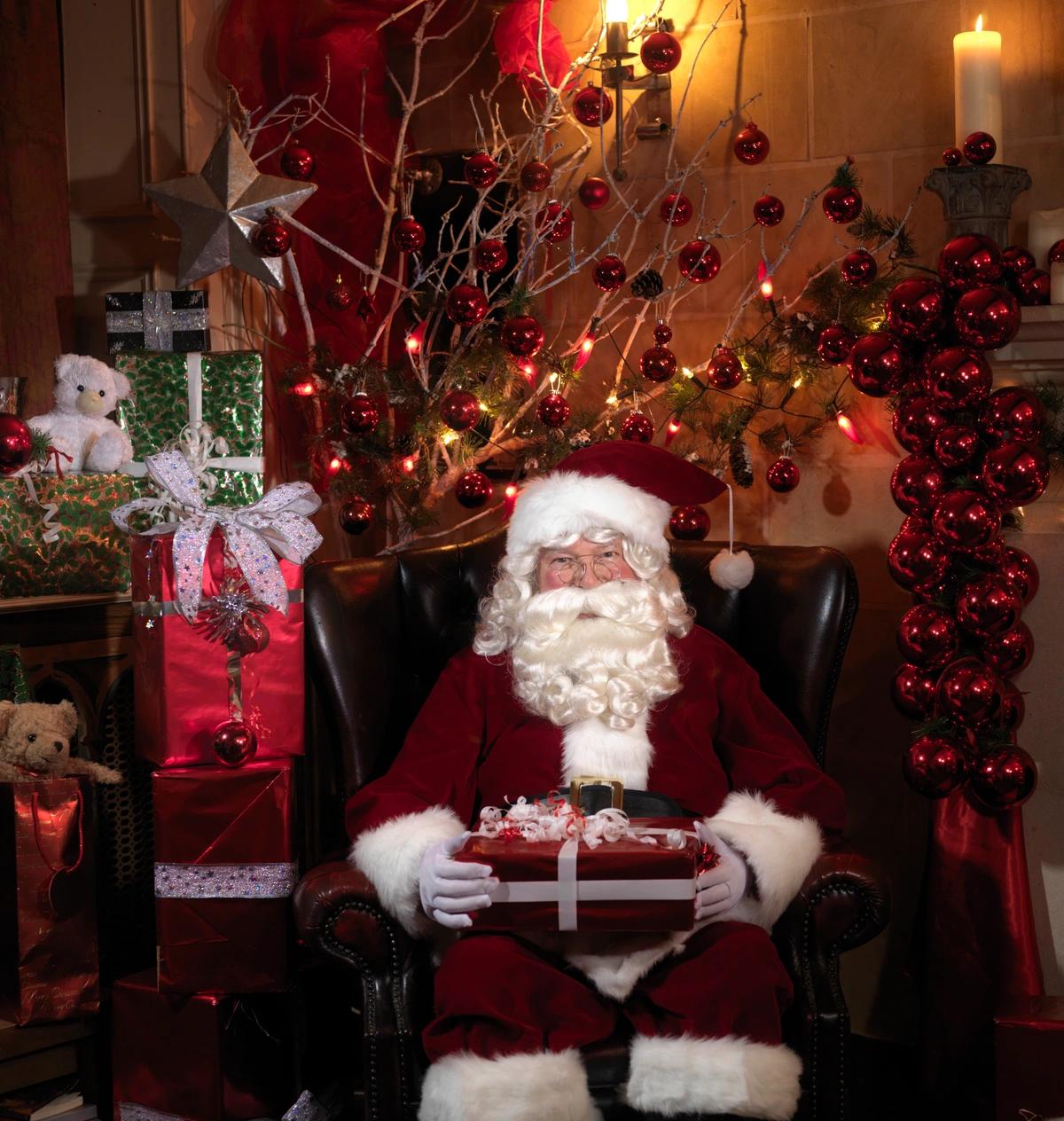 Santa in his grotto