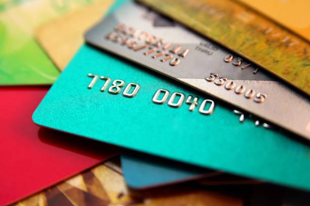 Image of a range of credit cards. Get rid of credit card debt.