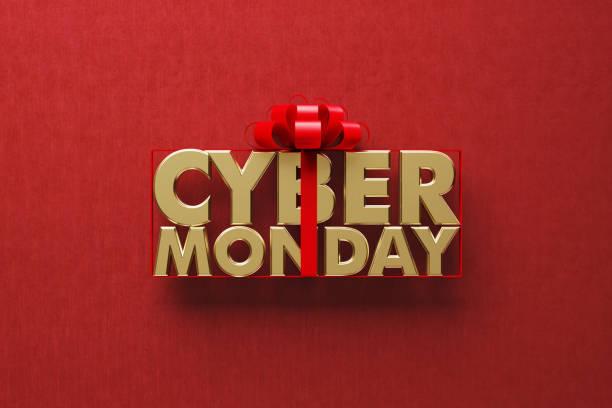 Image of illustration of Cyber Monday wrapped up in a Christmas bow