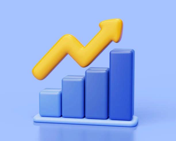 Illustrated image of a graph going up demonstrating the country is growing. UK no longer in a recession find out what it means for you