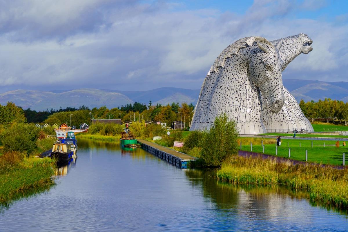 The Kelpies in Scotland