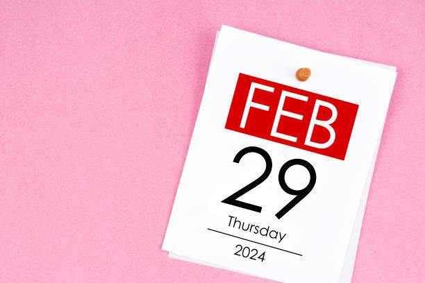 Diary insert with February 29. Will you get paid to work this leap year or will you be working for free?