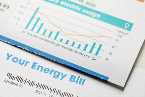 Image of an energy bill with a chart rising. Energy bills set to rise by £200+ a year. Cornwall Insights price cap prediction explained, plus help if you’re struggling
