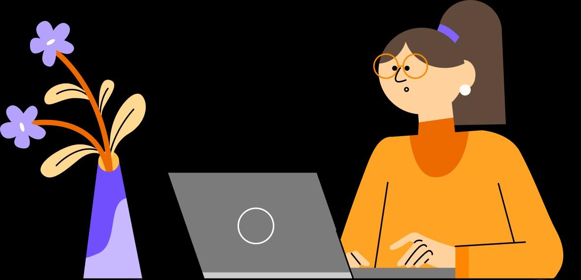 Person using their laptop