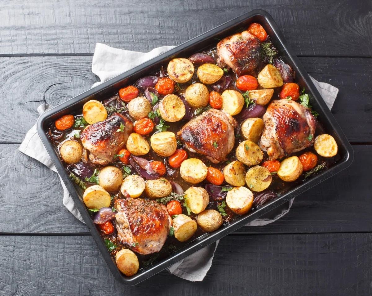 Make an easy autumn traybake for less