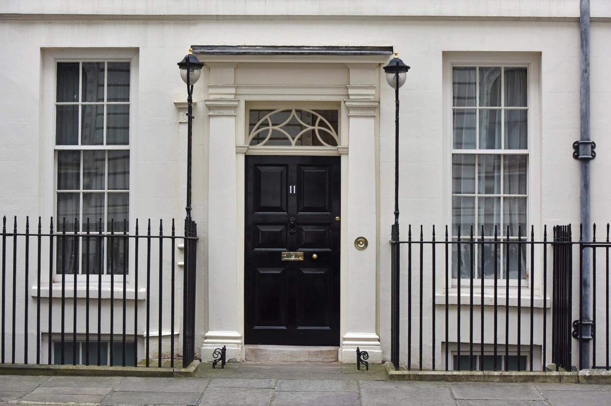 11 Downing Street, the official residence of the chancellor of the exchequer