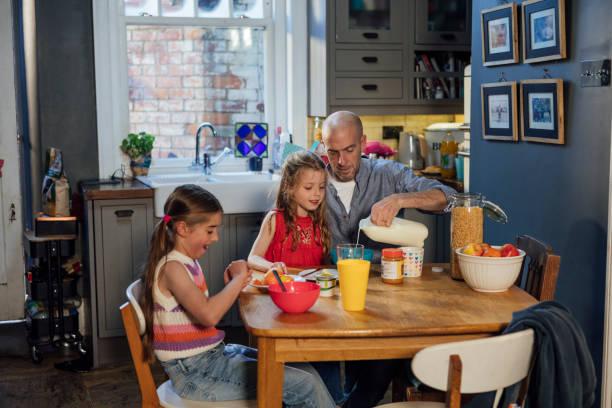 Images of a family eating food around a table. Tesco’s £2 Easter food bags could be a lifeline for struggling families. Food bank vouchers at Easter.. HAF - holiday and activity schools programme