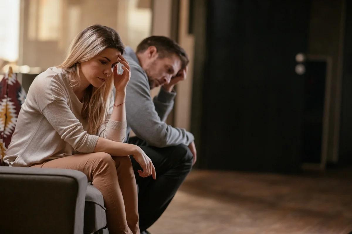 Unhappy couples staying together because of money worries