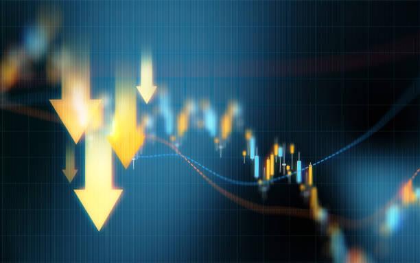 Image of numerous arrows pointing down. UK in recession - what does it mean for your money