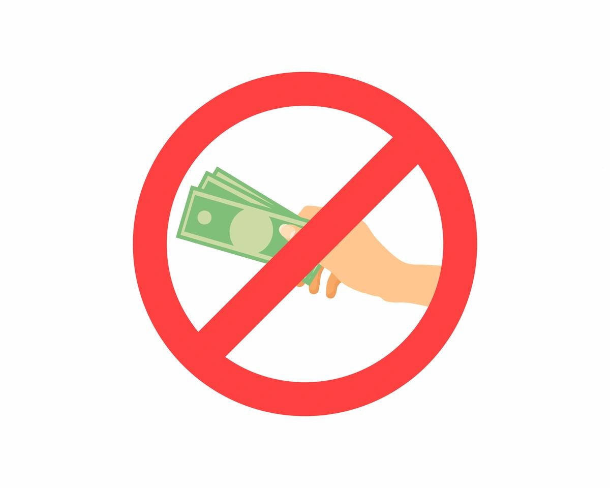 Illustration of person stopping payment