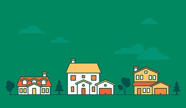 Illustrated image of a row of houses. The Leasehold and Freehold Reform Act. What is the different between leasehold and freehold