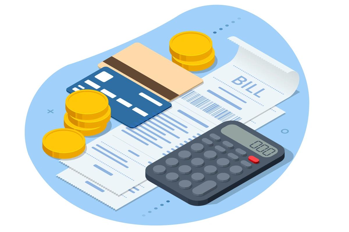 Image of a calculator , credit cards, bills and money. Key money dates in July and August. Find out how changes will affect your money