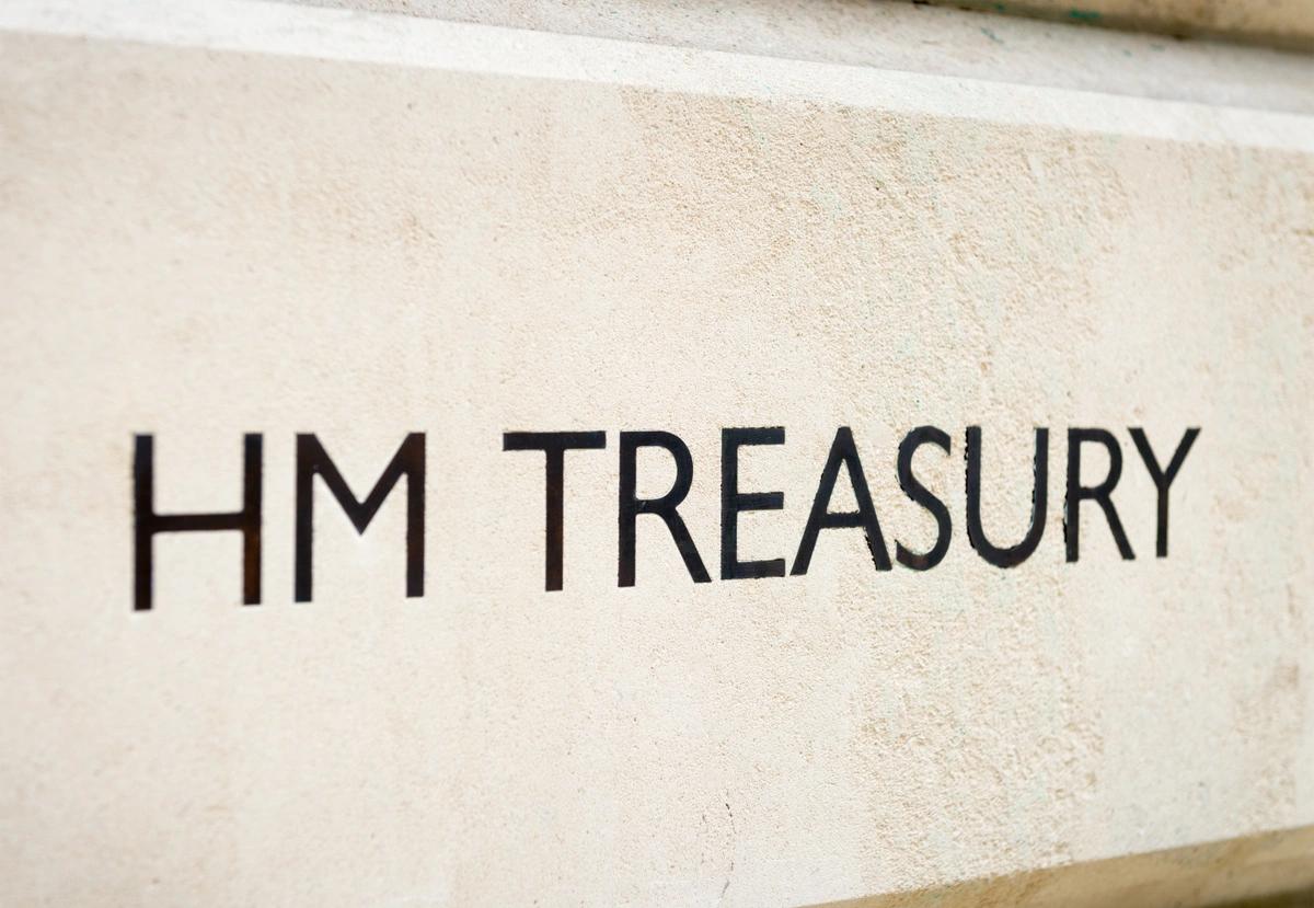 HM Treasury sign