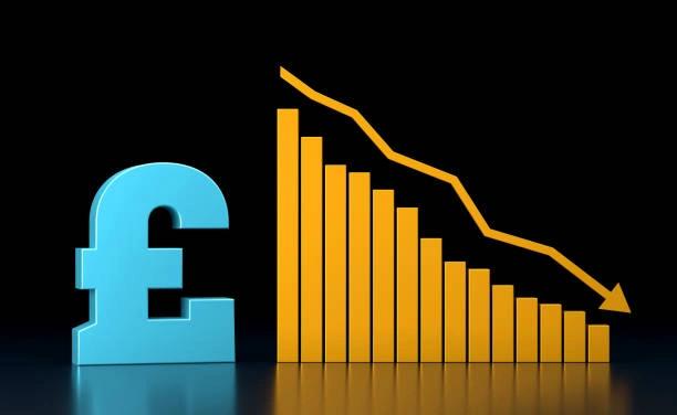 Image of a '£' next to a row of declining columns