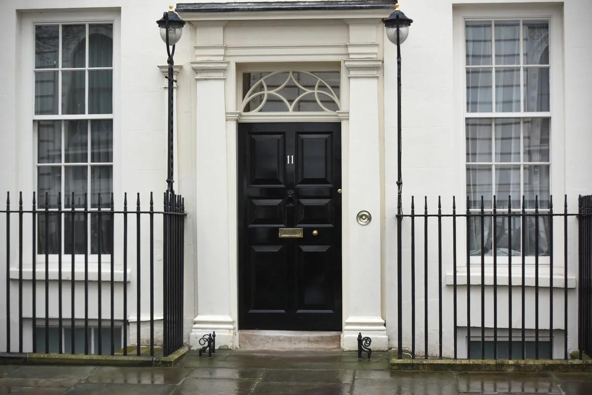 11 Downing Street, the official residence of the chancellor