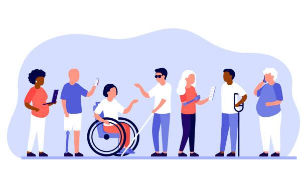 illustrated image of disabled people. Change to disability payments. PIP conditions. How do I apply for PIP. Milder mental health conditions not to be covered by PIP