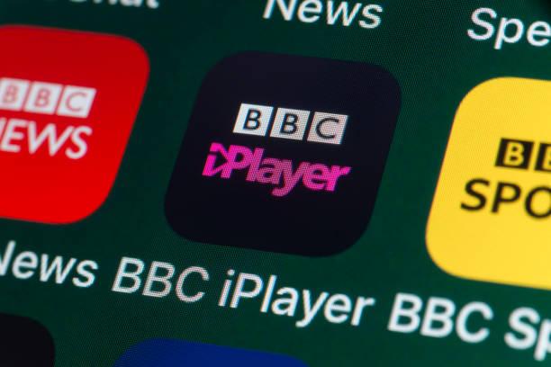 Image of a phone with the BBC iPlayer app in focus