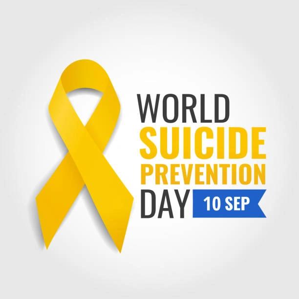 Image of the suicide prevention day yellow ribbon logo
