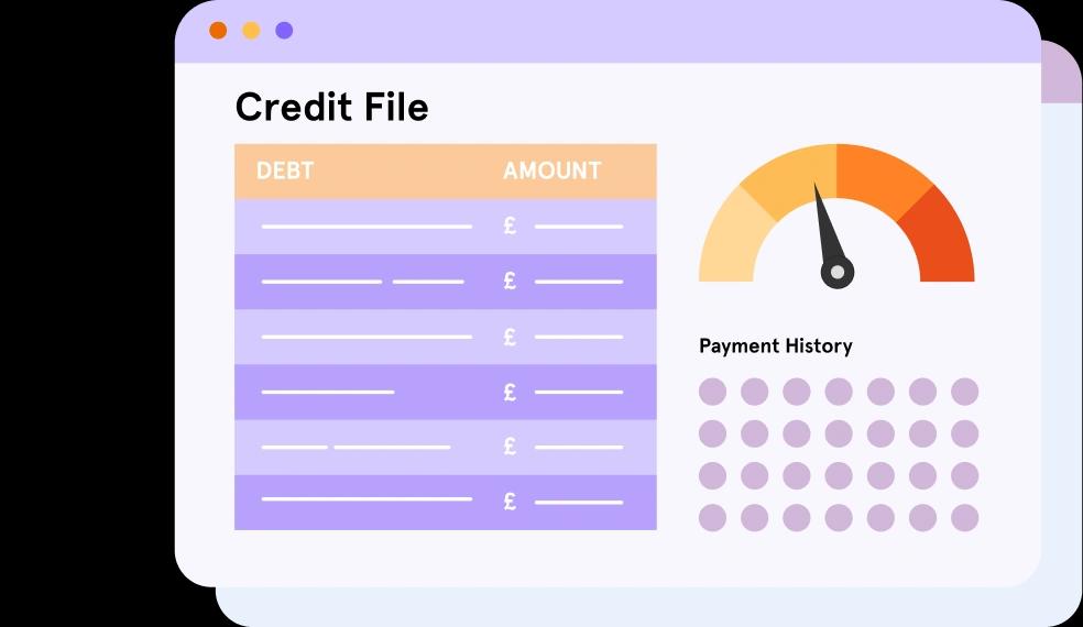 graphic of credit file report